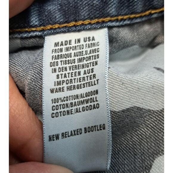 Lucky Brand Mens Distressed Cut Off  Blue Denim Shorts Made in America Size 31X8 - Picture 5 of 9